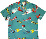 CLOSEOUT Drag Racers Men's Vintage Rayon Shirt