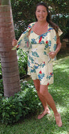 Tropical Parrots Empire Fit Princess Flared
