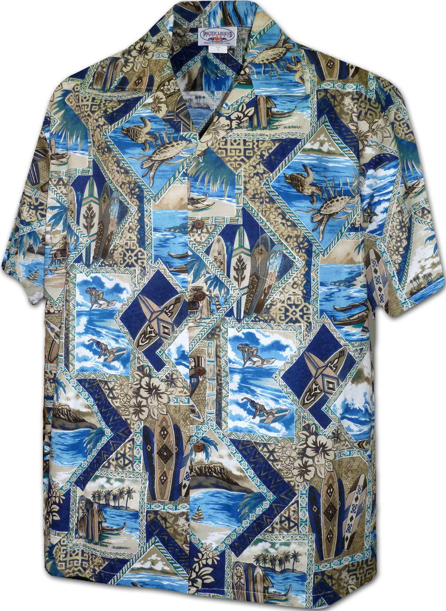 Surfboards and Turtles Mens Shirt