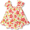 Swirly Hibiscus Puff Sleeve 2pc