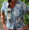 Tahitian Gardenia Collarless Blouse