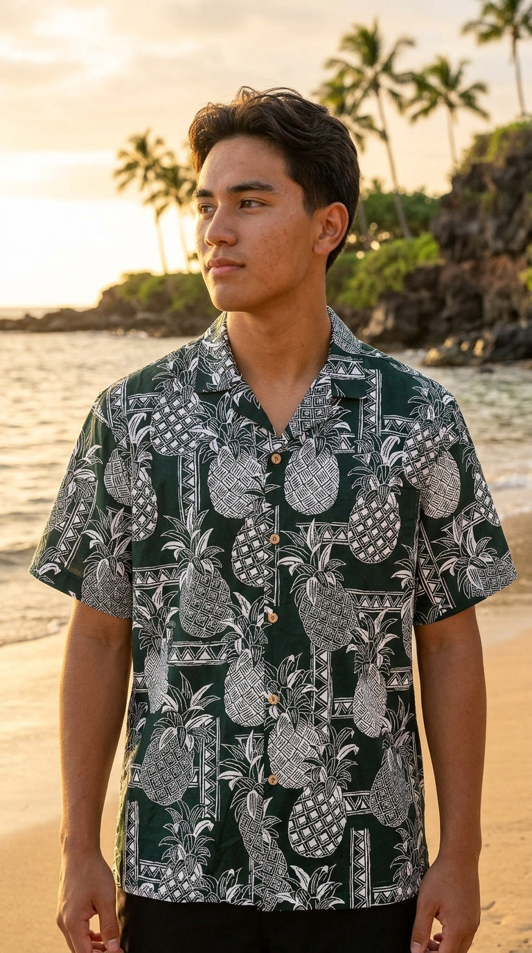Tapa Pineapple Waimea Casuals Men's