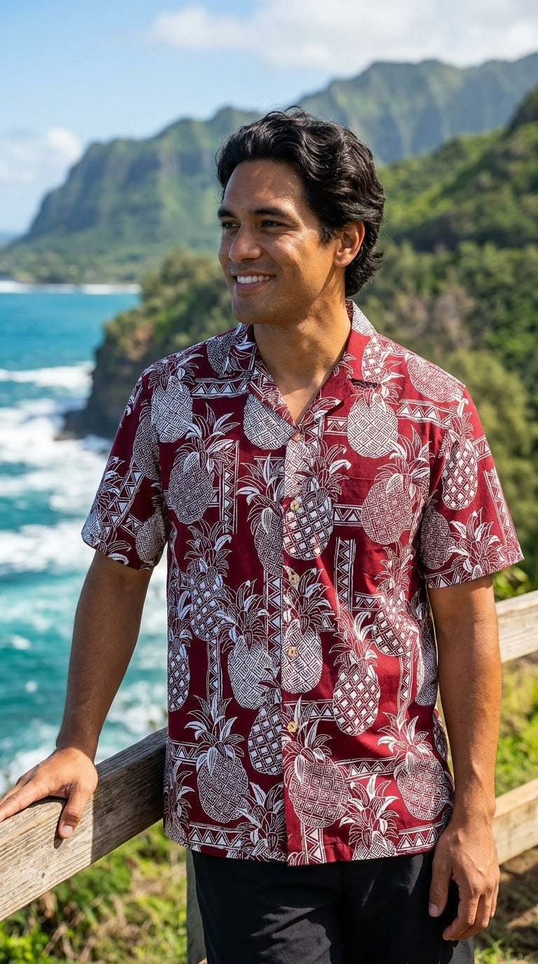 Tapa Pineapple Waimea Casuals Men's