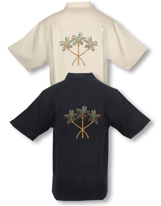 Trees Company Men's Luau Embroidered Shirt