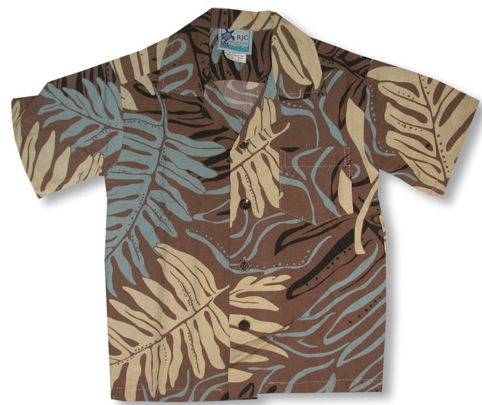 Tropical Ferns Boy's Shirt