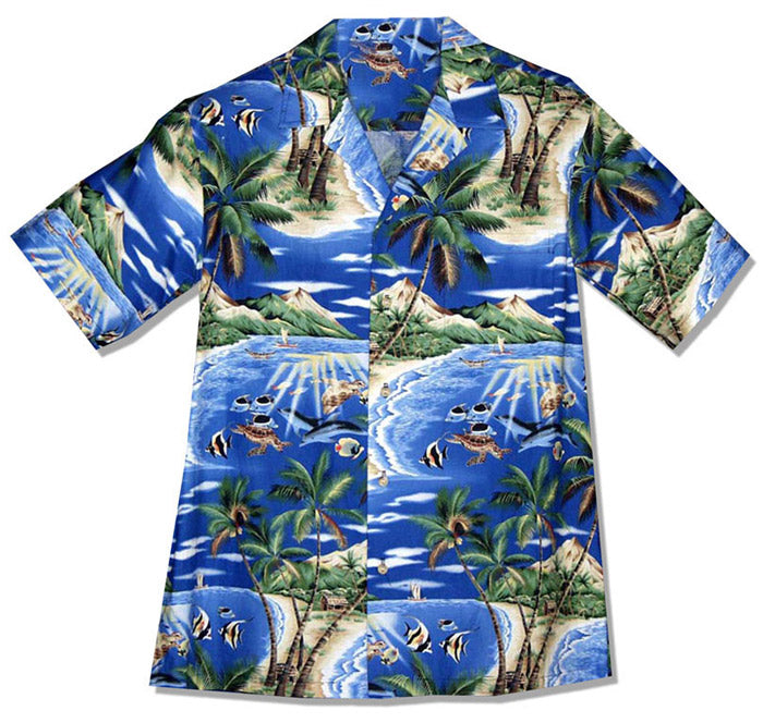 Tropical Fish Island Surf Boy's Shirt