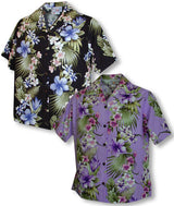 Tropical Flowers Panel Women's Shirt