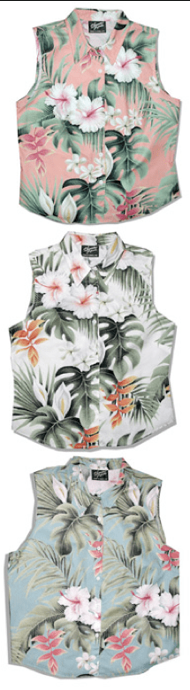 Tropical Garden women's sleeveless cotton