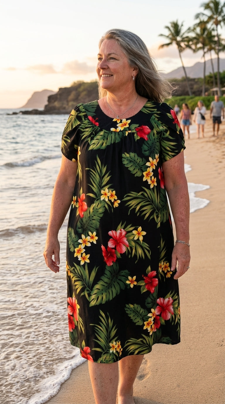 RJC Women's Tropical Summer Muumuu Dress