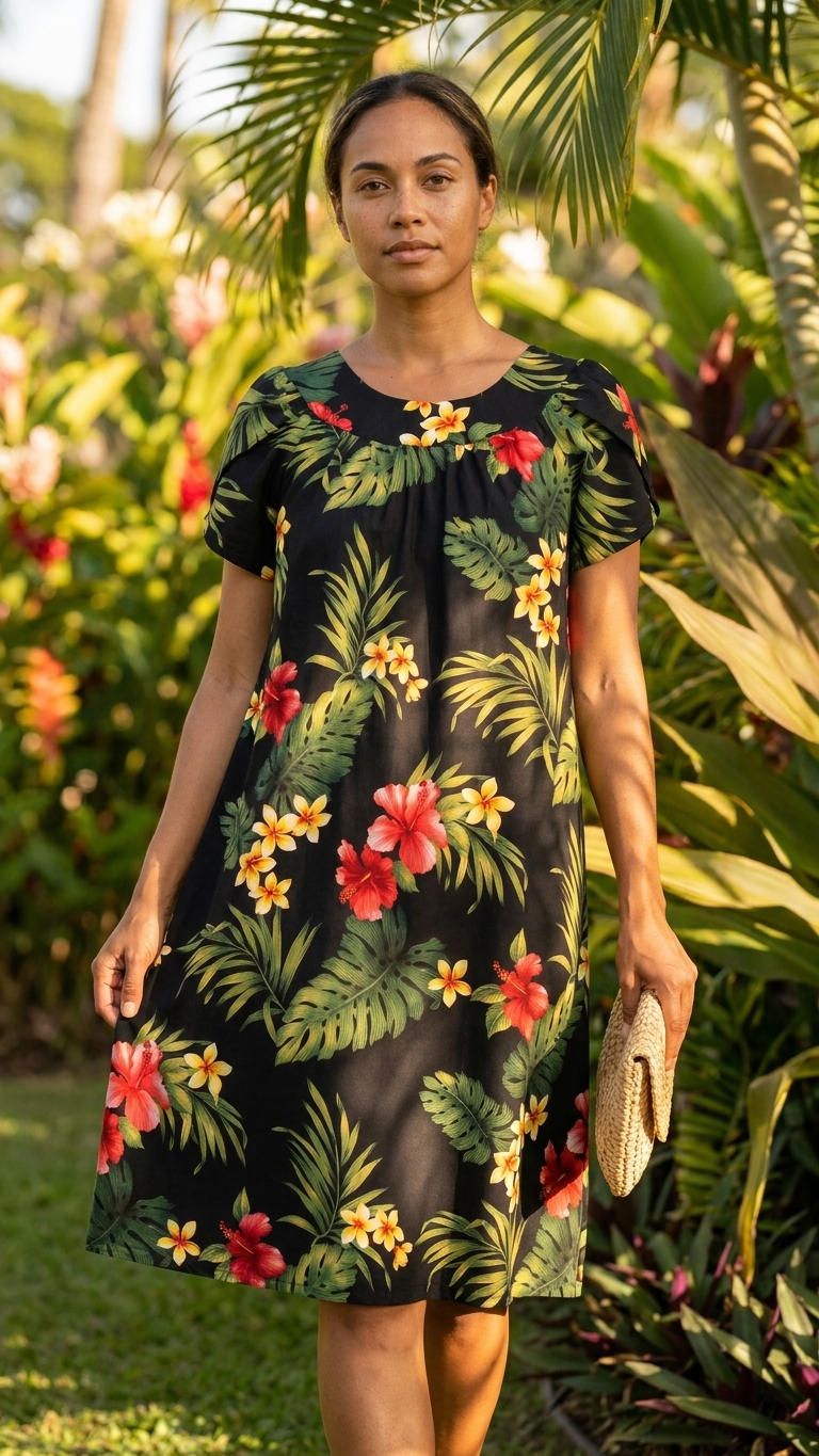 RJC Women's Tropical Summer Muumuu Dress