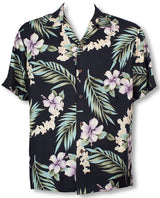 Tuberose Hibiscus men's Hawaiian shirt