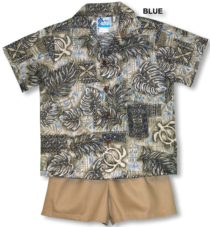 Turtle Hawaiian Heritage boy's 2pc