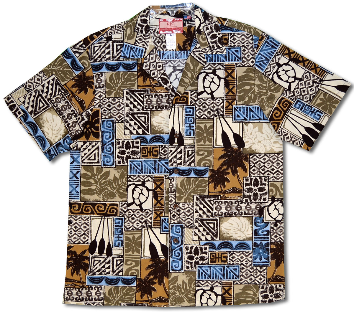 Tapa Turtle Paddle men's shirt