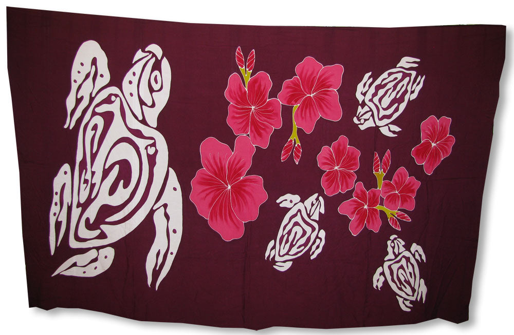 Petroglyph Turtle Full Size Sarong Cover-Up