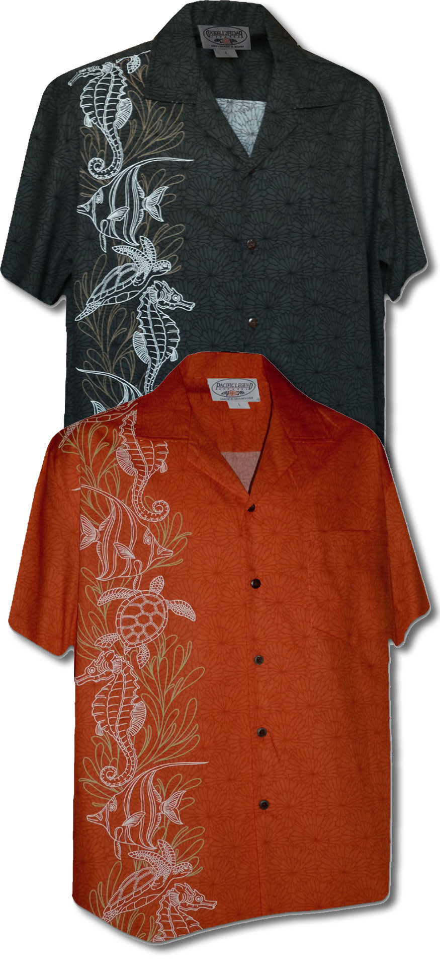 Turtle Angel Fish Panel Men's Shirt