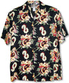 Ukulele Lei Panel Mens Hawaiian Shirt