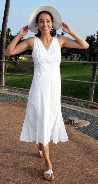 Ulu Mat Surplice Flare Dress