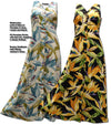 Watercolor Bird of Paradise button front long tank