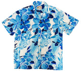 Watercolor Hibiscus Men's Rayon Shirt