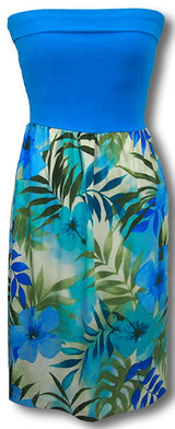 Watercolor Tropics Knit Top Dress