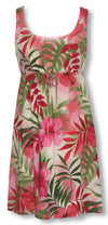 Watercolor Tropics empire tie front