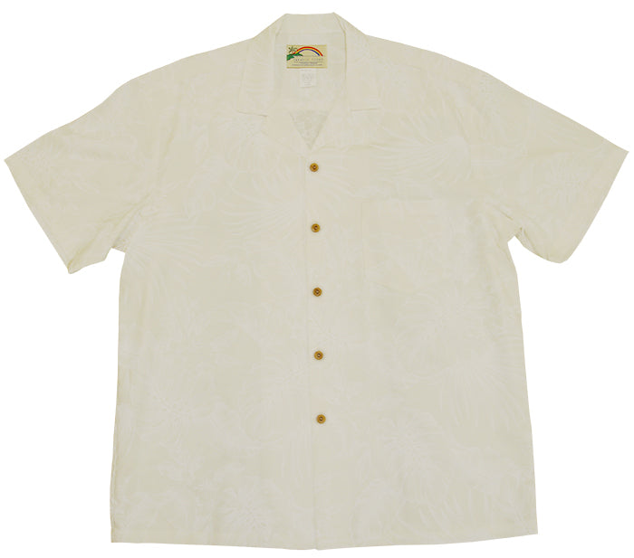 Midnight Garden Men's Wedding White Rayon