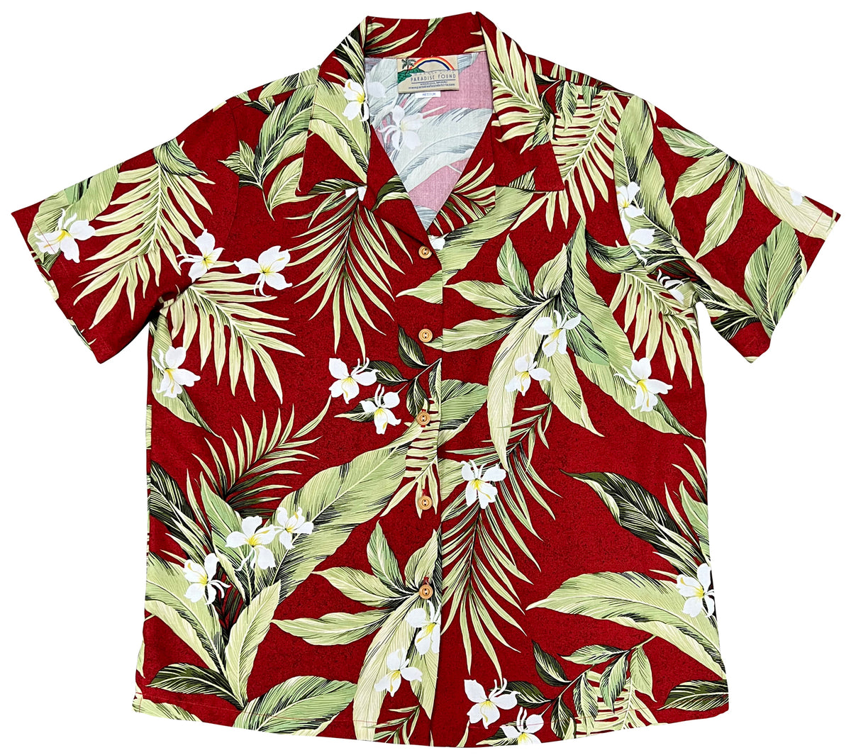 White Ginger Womens Camp Shirt