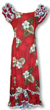 White Hibiscus Monstera Ruffle Muu Muu