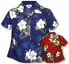 White Hibiscus Monstera women�s fitted shirt