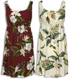 White Orchid Hibiscus Empire Tie Front