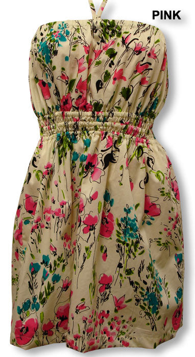 Wild Flower Splash Elastic Waist