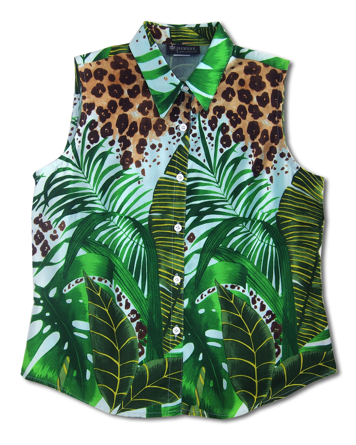 Wild Paradise Jungle Sleeveless Blouse