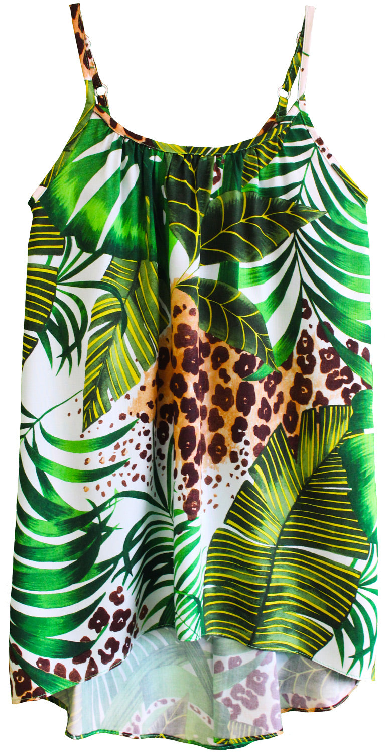 Wild Paradise High Low Hem Blouse