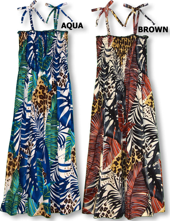 Wild Paradise Jungle Smocked Tube Dress