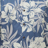 Jumbo Hibiscus Fern Men's Cotton Go Barefoot Aloha Shirt — Men's Cotton Shirts — Go Barefoot (view 7)