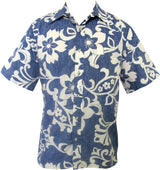 Star Pareau Men's Hawaiian Reverse Print Shirt — Men's Reverse Print Shirts — Go Barefoot (view 11)