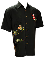 Flying Santa Embroidered Christmas Shirt — Men's Embroidered Shirts — BAMBOO CAY (view 12)