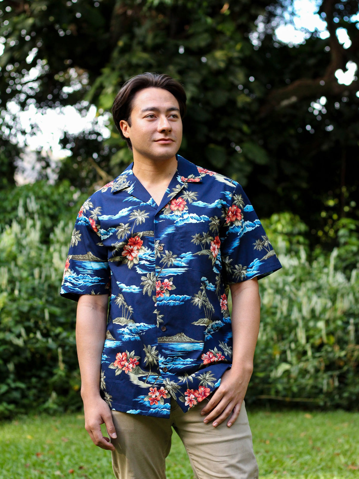 Lost Island Hawaiian Mens Shirt — Men's Cotton Shirts — RJC
