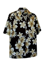 Colossal Hibiscus Plumeria Men's Shirt — Men's Cotton Shirts — Pacific Legend (view 9)