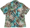 RJC Watercolor Tropics Women's Hawaiian Camp Shirt – Rayon, Made in Hawaii