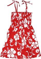 Classic Hibiscus Girl's Smocked Dress — Girls Dresses — MauiShirts (view 11)