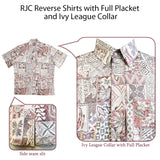 Magnificent Monstera Businessman's Reverse Cotton — Men's Reverse Print Shirts — MauiShirts (view 10)