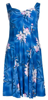 Midnight Orchid Empire Fit Princess Flared — Women's Empire Waist Dresses — MauiShirts