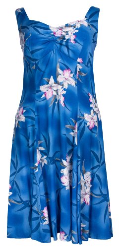 Midnight Orchid Empire Fit Princess Flared — Women's Empire Waist Dresses — MauiShirts