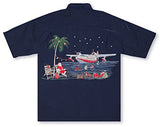 Santa's North Pole Flight Bamboo Cay Embroidered Shirt — Men's Embroidered Shirts — MauiShirts (view 9)