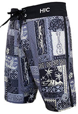 21" Silver Channel HIC 8 way stretch board shorts — Boardshorts — HIC (view 7)