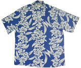 White Orchid Panel Men's Vintage Kamehameha — Men's Rayon Shirts — RJC (view 11)