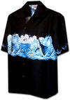 Deep Water Ocean Marlin Men's Chest Band Shirt — Men's Cotton Shirts — Pacific Legend