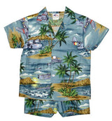Island Aviation Boy's 2PC — Boys Cabana Sets — MauiShirts (view 8)