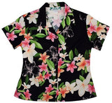 Nadina Plumeria Women's Fitted Blouse — Women's Rayon Blouses — RJC (view 11)